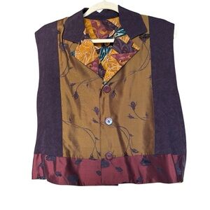 Colorful Patterned Sleeveless Vest